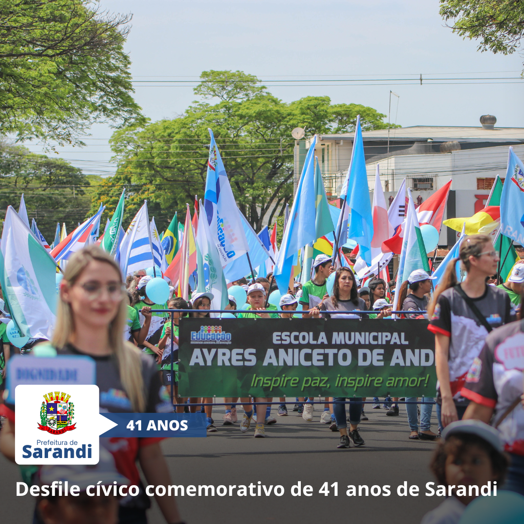 Desfile cívico comemorativo de 41 anos de Sarandi